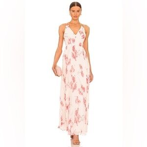 BNWT | BCBGMAXAZRIA | Printed Halter Gown | size 2